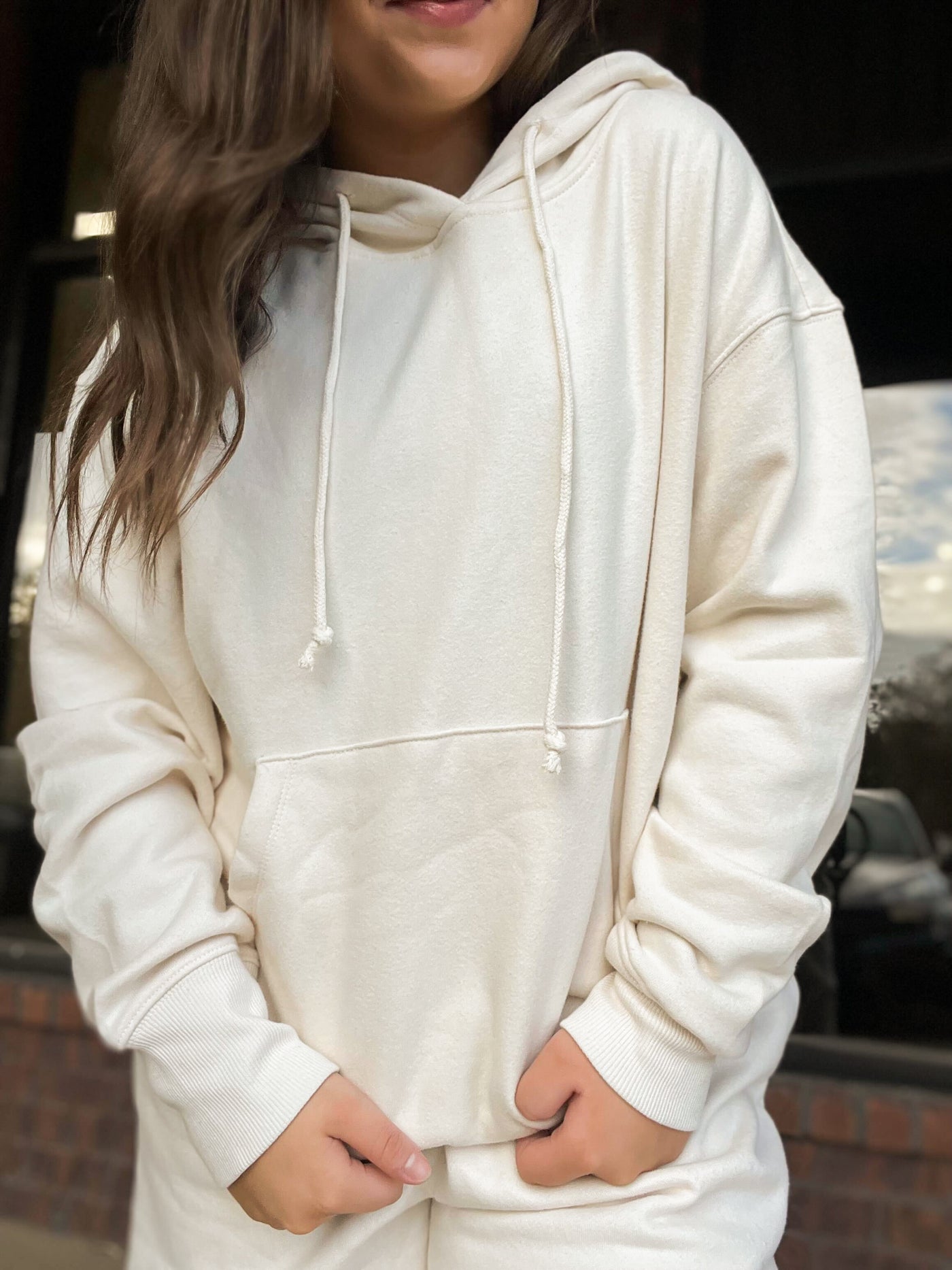 Classic Matching Sweat Set- Ivory-170 - DRESSES / ROMPERS / SETS-HYFVE-[option4]-[option5]-[option6]-Leather & Lace Boutique Shop