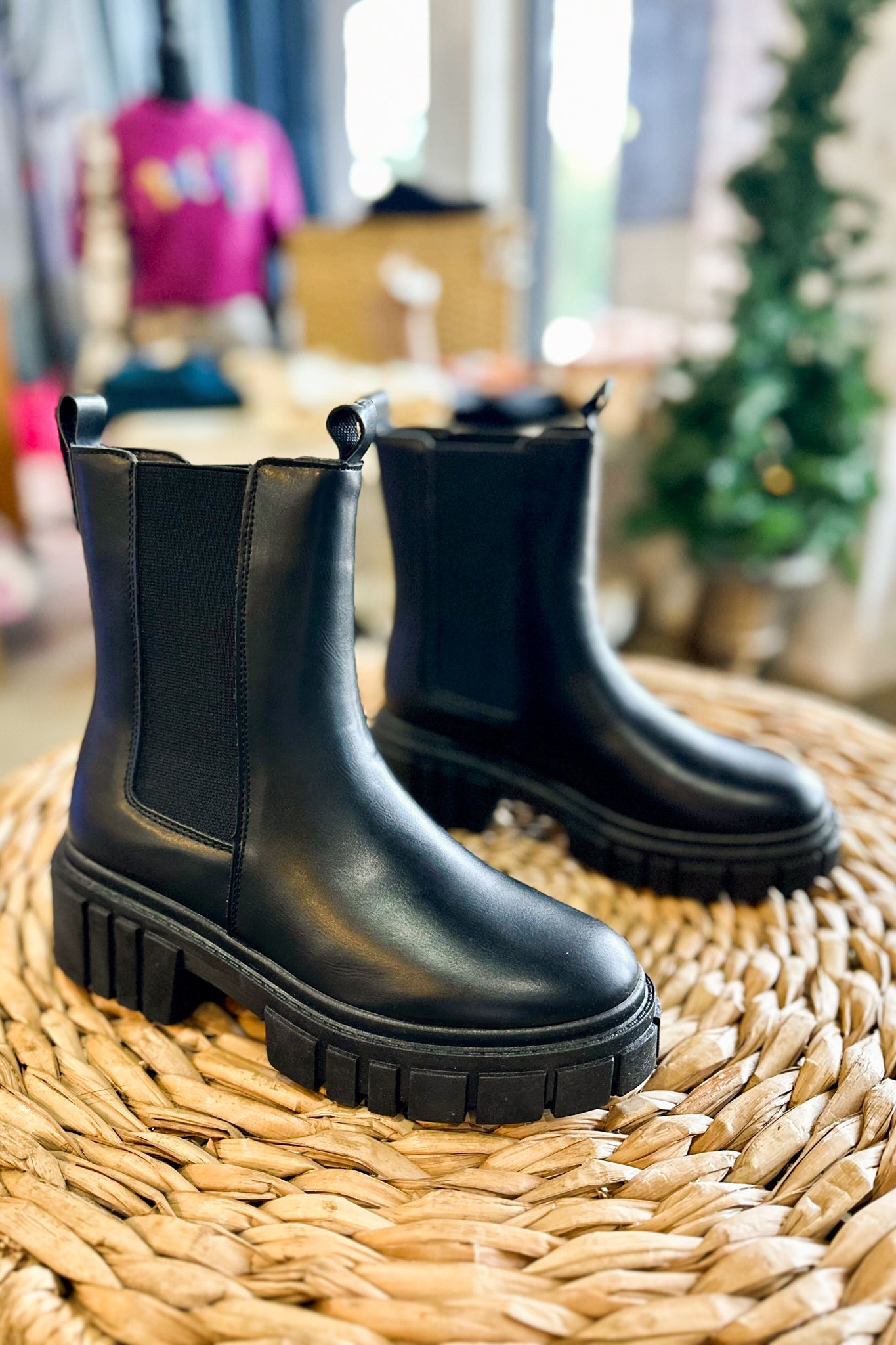 Julia Platform Boots-Black-180 - SHOES-EAST LION-[option4]-[option5]-[option6]-Leather & Lace Boutique Shop