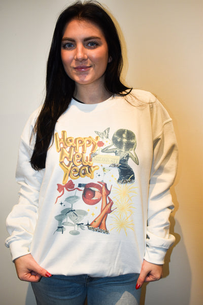 Dancing Disco Graphic Sweatshirt-135 - DEMAND GRAPHIC-LEATHER & LACE-[option4]-[option5]-[option6]-Leather & Lace Boutique Shop