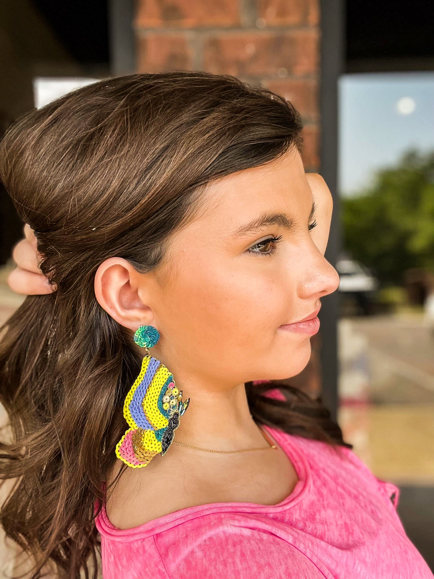 Blooming Butterfly Sequin Drops-190 - ACCESSORIES - JEWELRY-LEATHER & LACE-[option4]-[option5]-[option6]-Leather & Lace Boutique Shop
