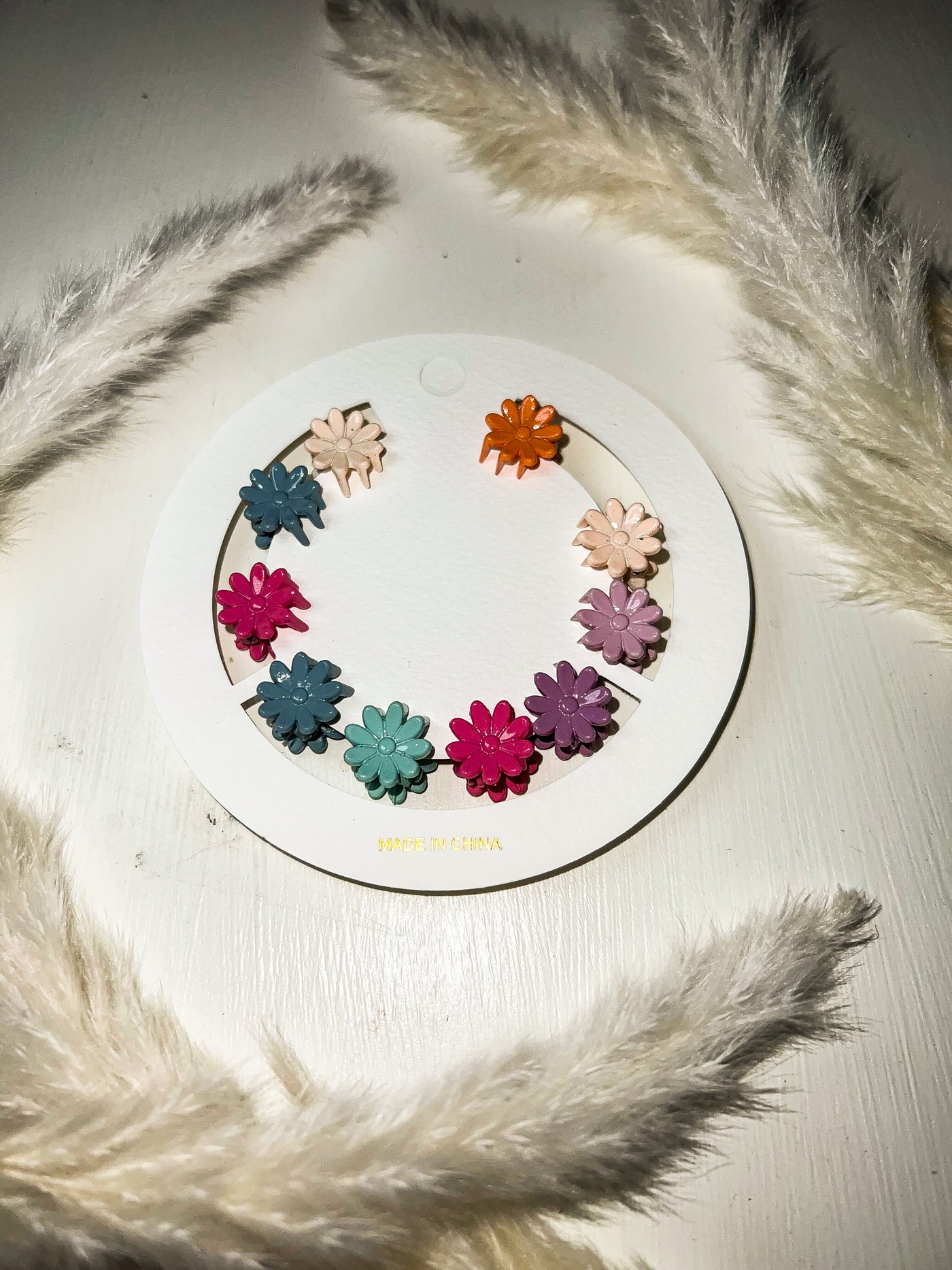 Mini Daisy Clips-190 - ACCESSORIES - HATS/HEADWEAR-LEATHER & LACE-[option4]-[option5]-[option6]-Leather & Lace Boutique Shop