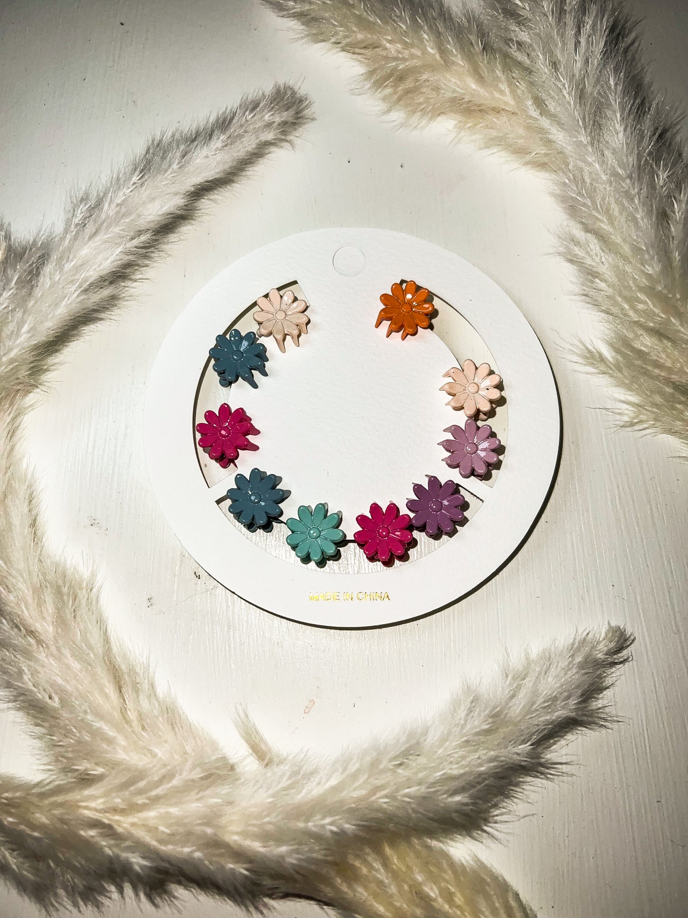 Mini Daisy Clips-190 - ACCESSORIES - HATS/HEADWEAR-LEATHER & LACE-[option4]-[option5]-[option6]-Leather & Lace Boutique Shop
