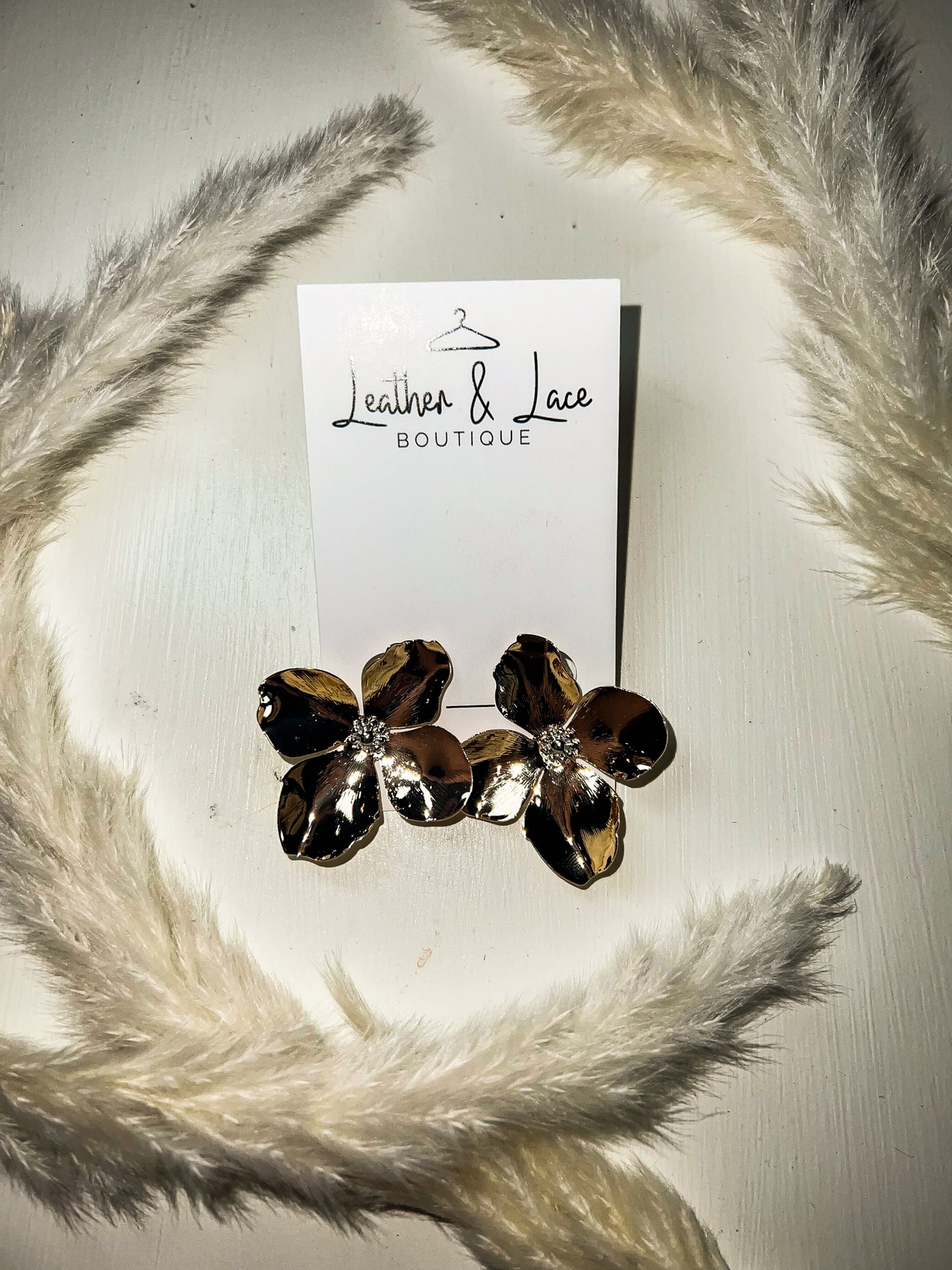 Blooming Flowers Classic Studs-190 - ACCESSORIES - JEWELRY-LEATHER & LACE-[option4]-[option5]-[option6]-Leather & Lace Boutique Shop