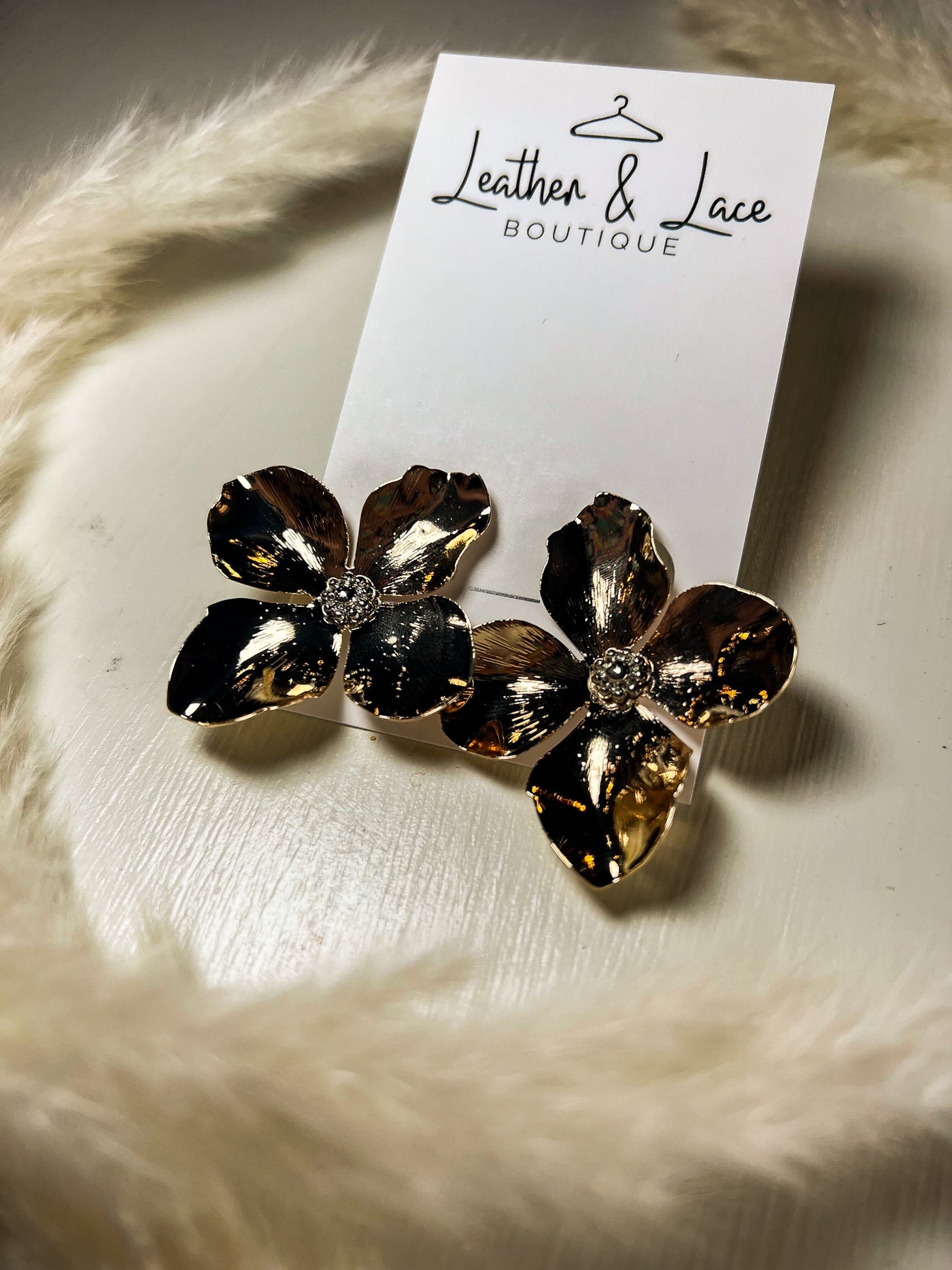 Blooming Flowers Classic Studs-190 - ACCESSORIES - JEWELRY-LEATHER & LACE-[option4]-[option5]-[option6]-Leather & Lace Boutique Shop