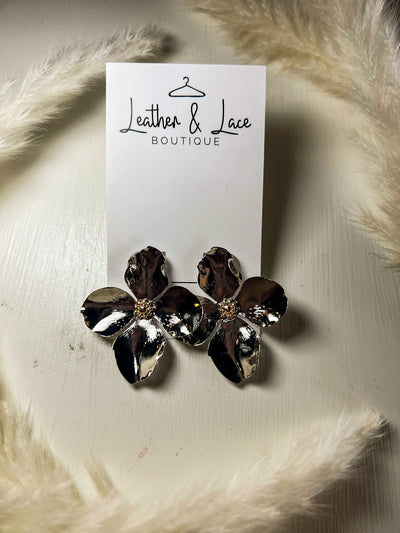 Blooming Flowers Classic Studs-190 - ACCESSORIES - JEWELRY-LEATHER & LACE-[option4]-[option5]-[option6]-Leather & Lace Boutique Shop