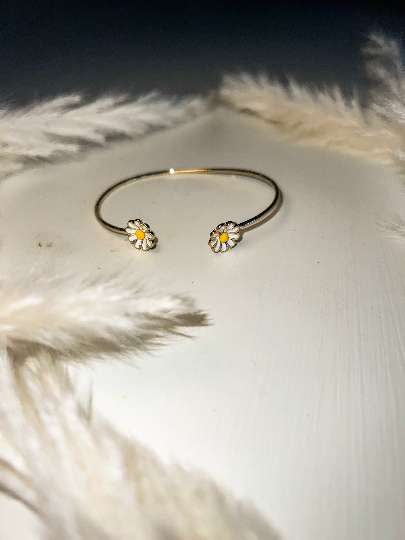 Dancing With Daisies Bangle-190 - ACCESSORIES - JEWELRY-LEATHER & LACE-[option4]-[option5]-[option6]-Leather & Lace Boutique Shop
