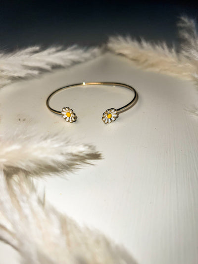 Dancing With Daisies Bangle-190 - ACCESSORIES - JEWELRY-LEATHER & LACE-[option4]-[option5]-[option6]-Leather & Lace Boutique Shop