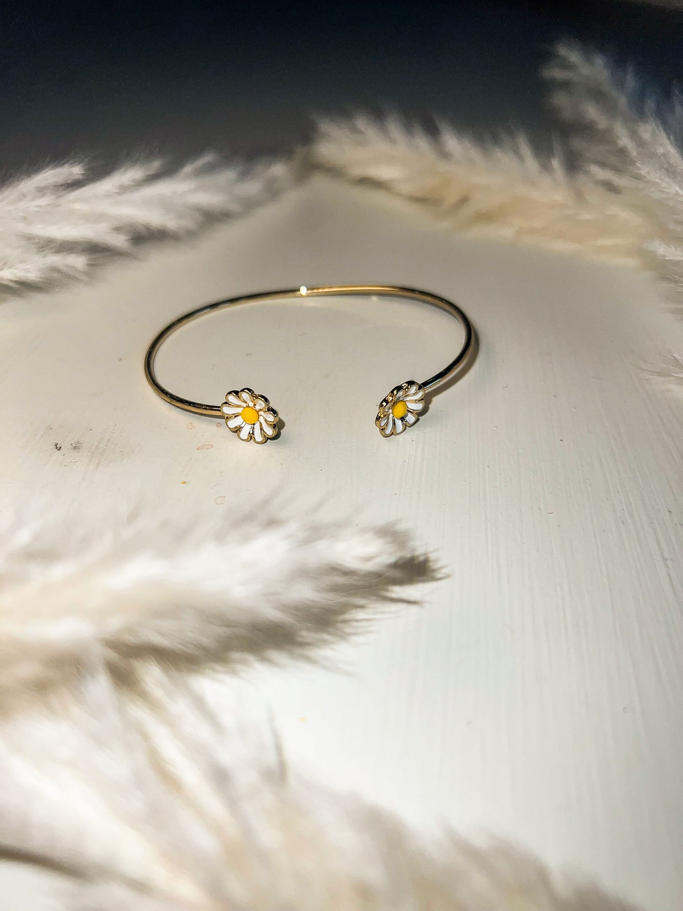 Dancing With Daisies Bangle-190 - ACCESSORIES - JEWELRY-LEATHER & LACE-[option4]-[option5]-[option6]-Leather & Lace Boutique Shop