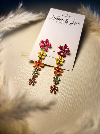 Pastel Petal Drops-190 - ACCESSORIES - JEWELRY-LEATHER & LACE-[option4]-[option5]-[option6]-Leather & Lace Boutique Shop