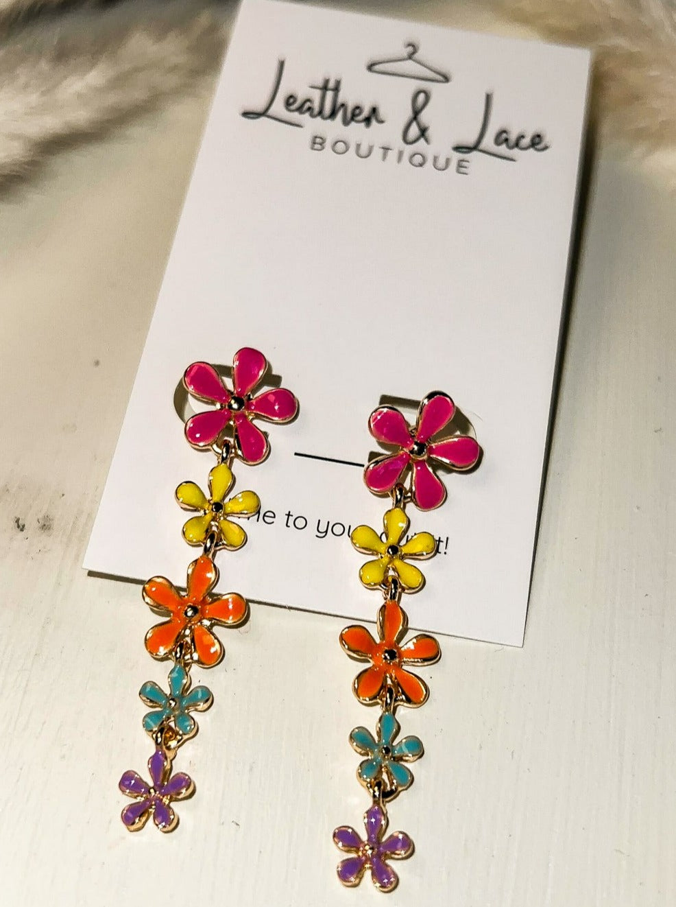 Pastel Petal Drops-190 - ACCESSORIES - JEWELRY-LEATHER & LACE-[option4]-[option5]-[option6]-Leather & Lace Boutique Shop