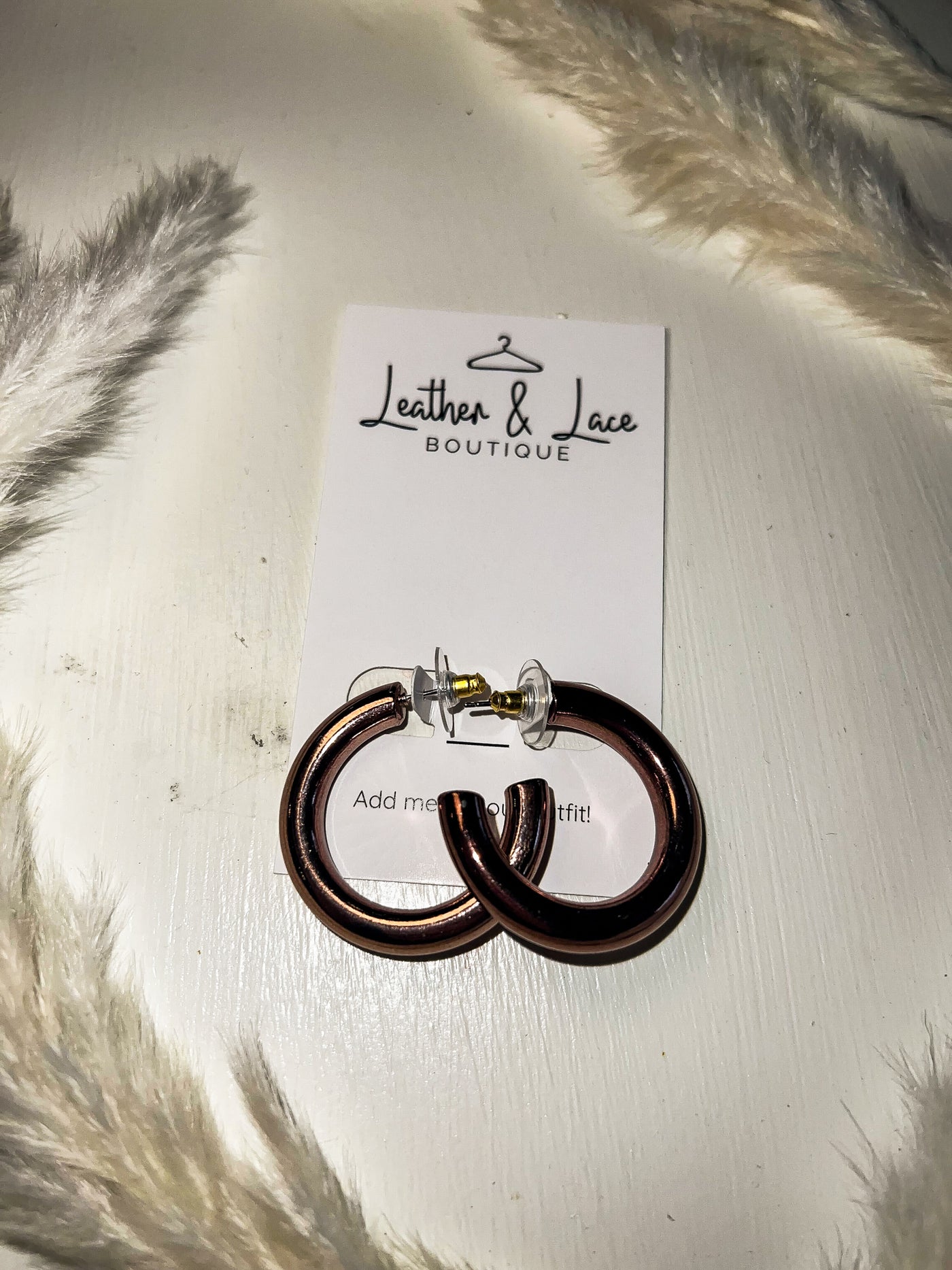Bronze Mini Hoops-190 - ACCESSORIES - JEWELRY-LEATHER & LACE-[option4]-[option5]-[option6]-Leather & Lace Boutique Shop