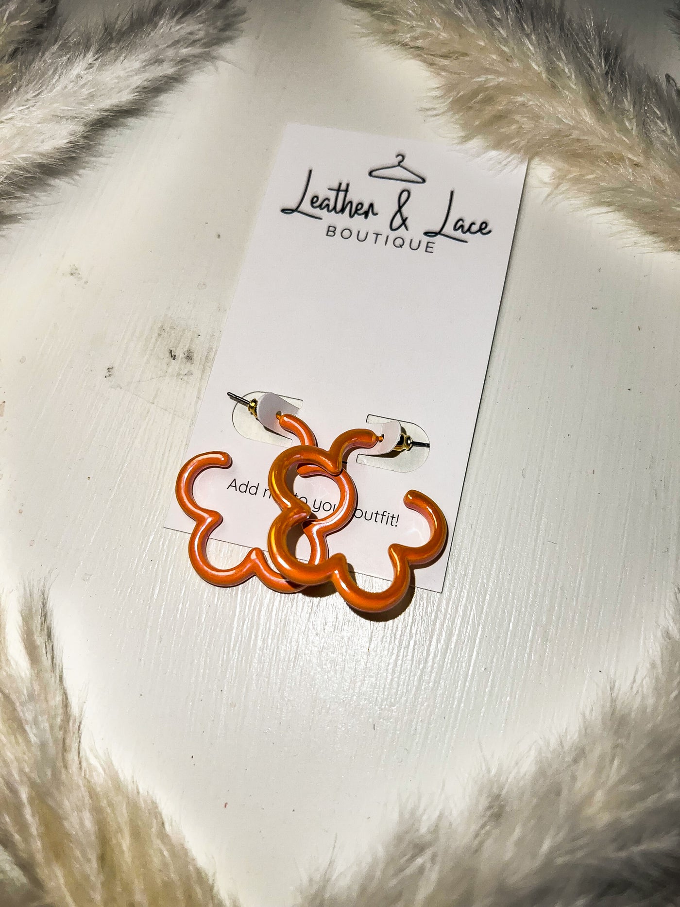 Rainbow Daisy Mini Hoops-190 - ACCESSORIES - JEWELRY-LEATHER & LACE-Orange-[option4]-[option5]-[option6]-Leather & Lace Boutique Shop
