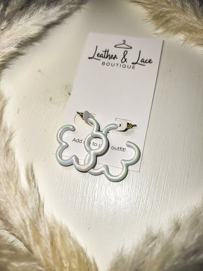 Rainbow Daisy Mini Hoops-190 - ACCESSORIES - JEWELRY-LEATHER & LACE-White-[option4]-[option5]-[option6]-Leather & Lace Boutique Shop