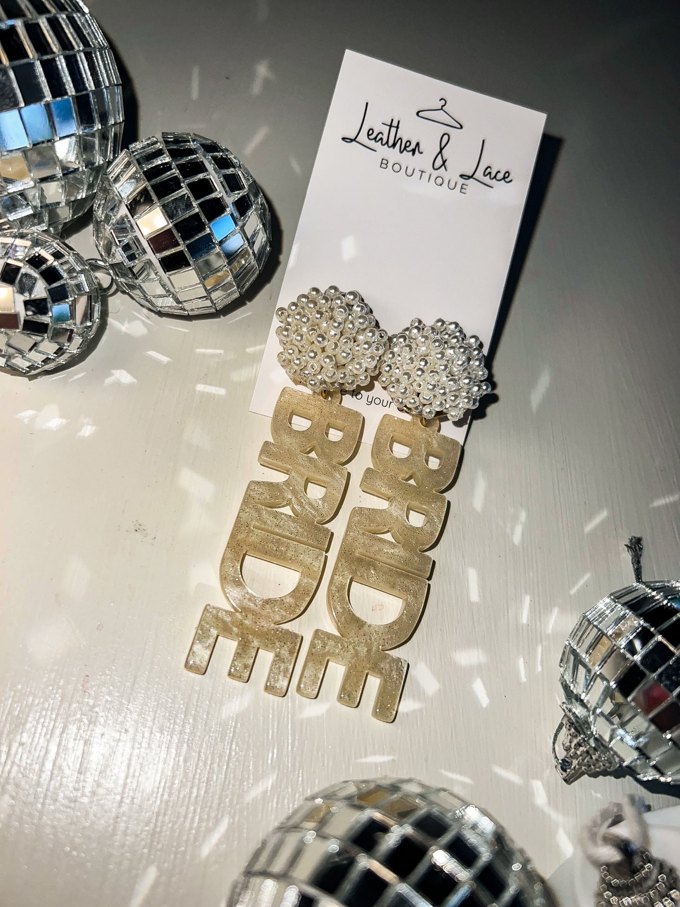 Pearl Bride Earrings-190 - ACCESSORIES - JEWELRY-LEATHER & LACE-[option4]-[option5]-[option6]-Leather & Lace Boutique Shop