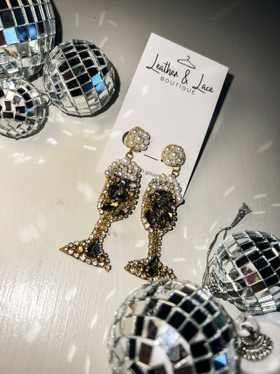 Pop The Bubbly Beaded Earrings-190 - ACCESSORIES - JEWELRY-LEATHER & LACE-[option4]-[option5]-[option6]-Leather & Lace Boutique Shop