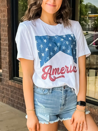 Vintage America Graphic Tee-120 - TOPS - GRAPHIC TEES-WKNDER-[option4]-[option5]-[option6]-Leather & Lace Boutique Shop