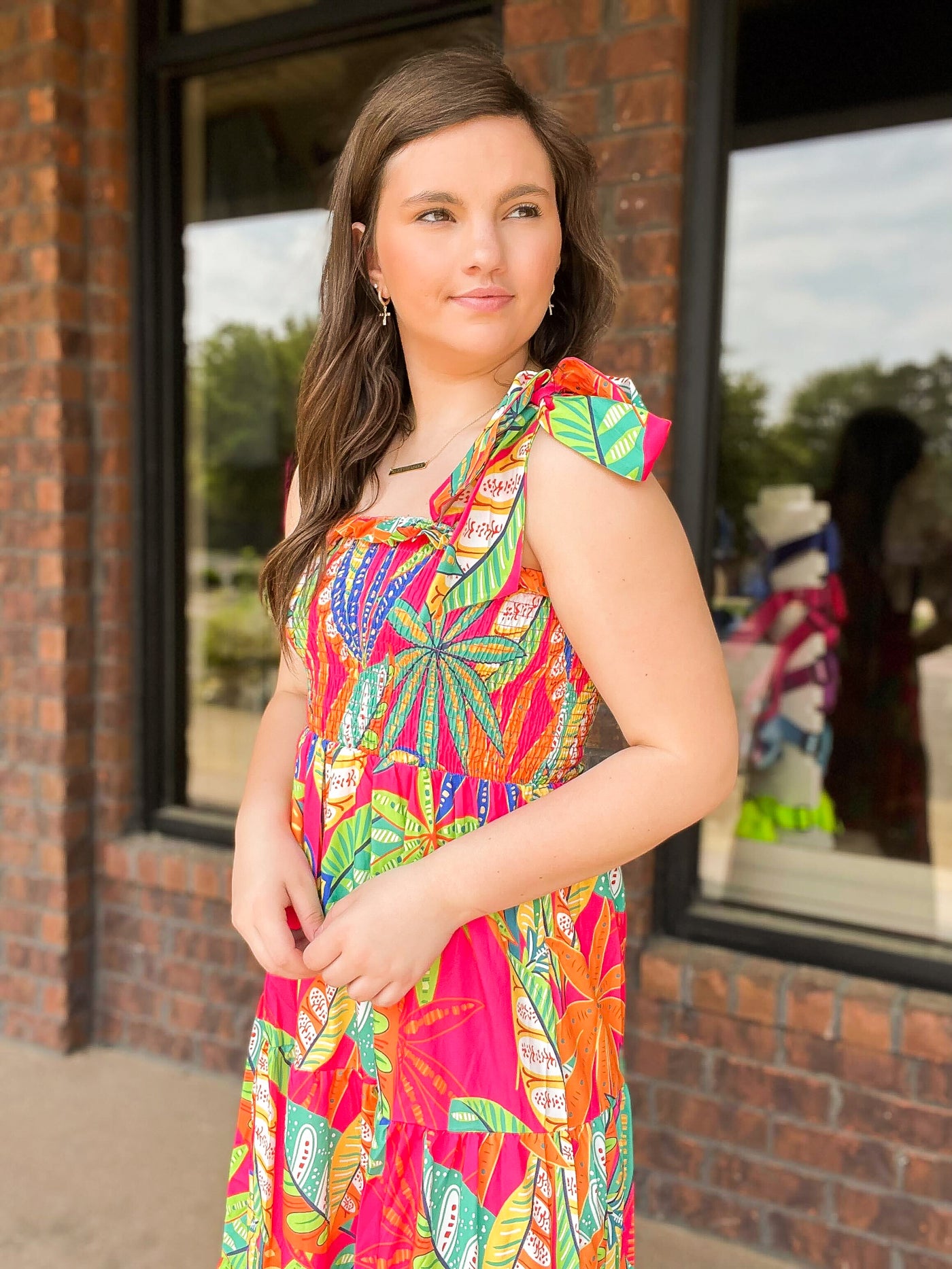 Tropical Vacation Maxi Dress-170 - DRESSES / ROMPERS / SETS-LEATHER & LACE-[option4]-[option5]-[option6]-Leather & Lace Boutique Shop