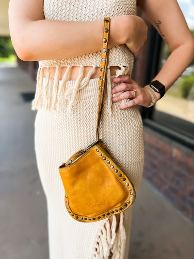 Miranda Leather Wrist Bag-190 - ACCESSORIES - BAGS/BELTS-LEATHER & LACE-Camel-[option4]-[option5]-[option6]-Leather & Lace Boutique Shop
