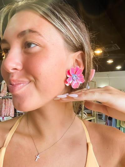 Pretty Petals Flower Studs-190 - ACCESSORIES - JEWELRY-LEATHER & LACE-[option4]-[option5]-[option6]-Leather & Lace Boutique Shop