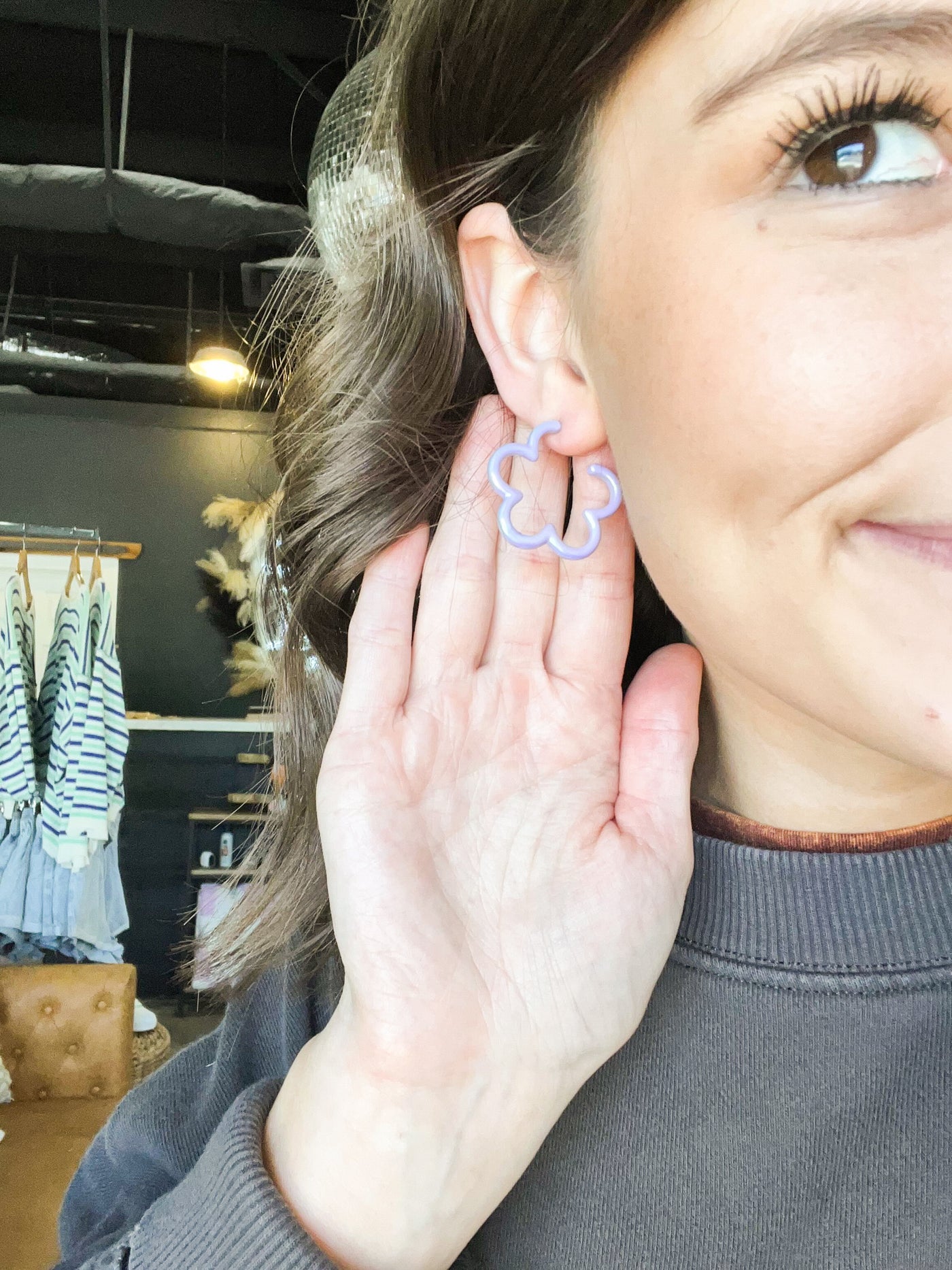 Rainbow Daisy Mini Hoops-190 - ACCESSORIES - JEWELRY-LEATHER & LACE-[option4]-[option5]-[option6]-Leather & Lace Boutique Shop