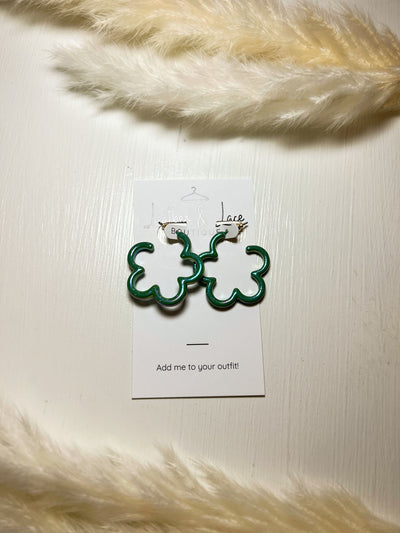 Rainbow Daisy Mini Hoops-190 - ACCESSORIES - JEWELRY-LEATHER & LACE-Green-[option4]-[option5]-[option6]-Leather & Lace Boutique Shop