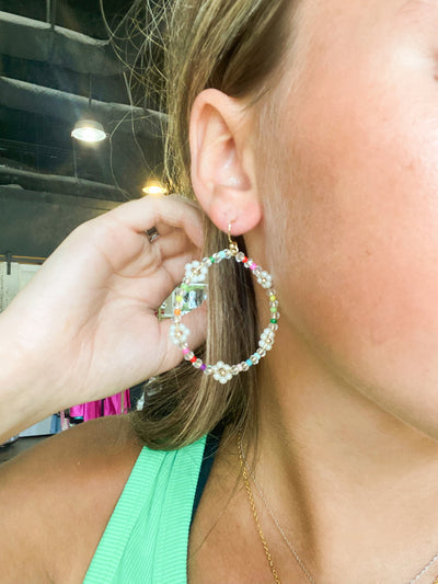 Flower Power Dangles-190 - ACCESSORIES - JEWELRY-LEATHER & LACE-[option4]-[option5]-[option6]-Leather & Lace Boutique Shop
