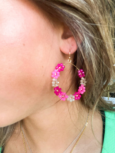 Flower Power Dangles-190 - ACCESSORIES - JEWELRY-LEATHER & LACE-[option4]-[option5]-[option6]-Leather & Lace Boutique Shop