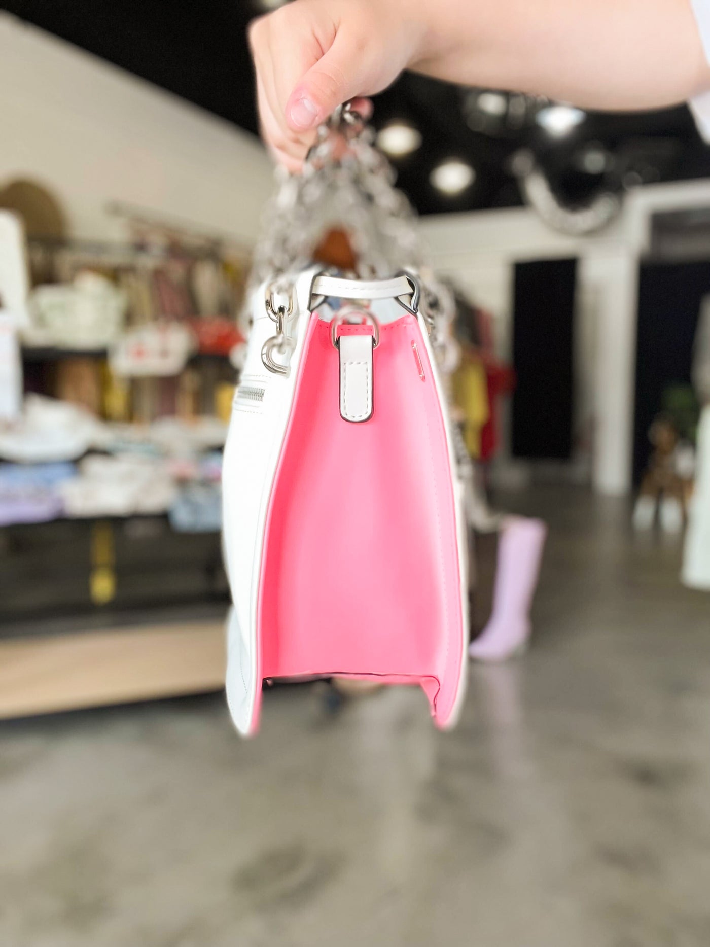 Vintage Havana Adelle Bag- White/Zebra-190 - ACCESSORIES - BAGS/BELTS-VINTAGE HAVANA-[option4]-[option5]-[option6]-Leather & Lace Boutique Shop