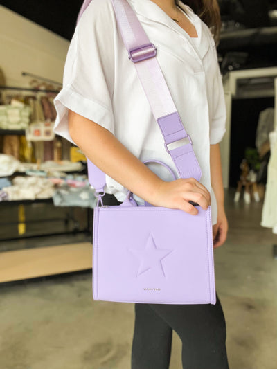 Vintage Havana Alyce Satchel - Purple-190 - ACCESSORIES - BAGS/BELTS-VINTAGE HAVANA-[option4]-[option5]-[option6]-Leather & Lace Boutique Shop