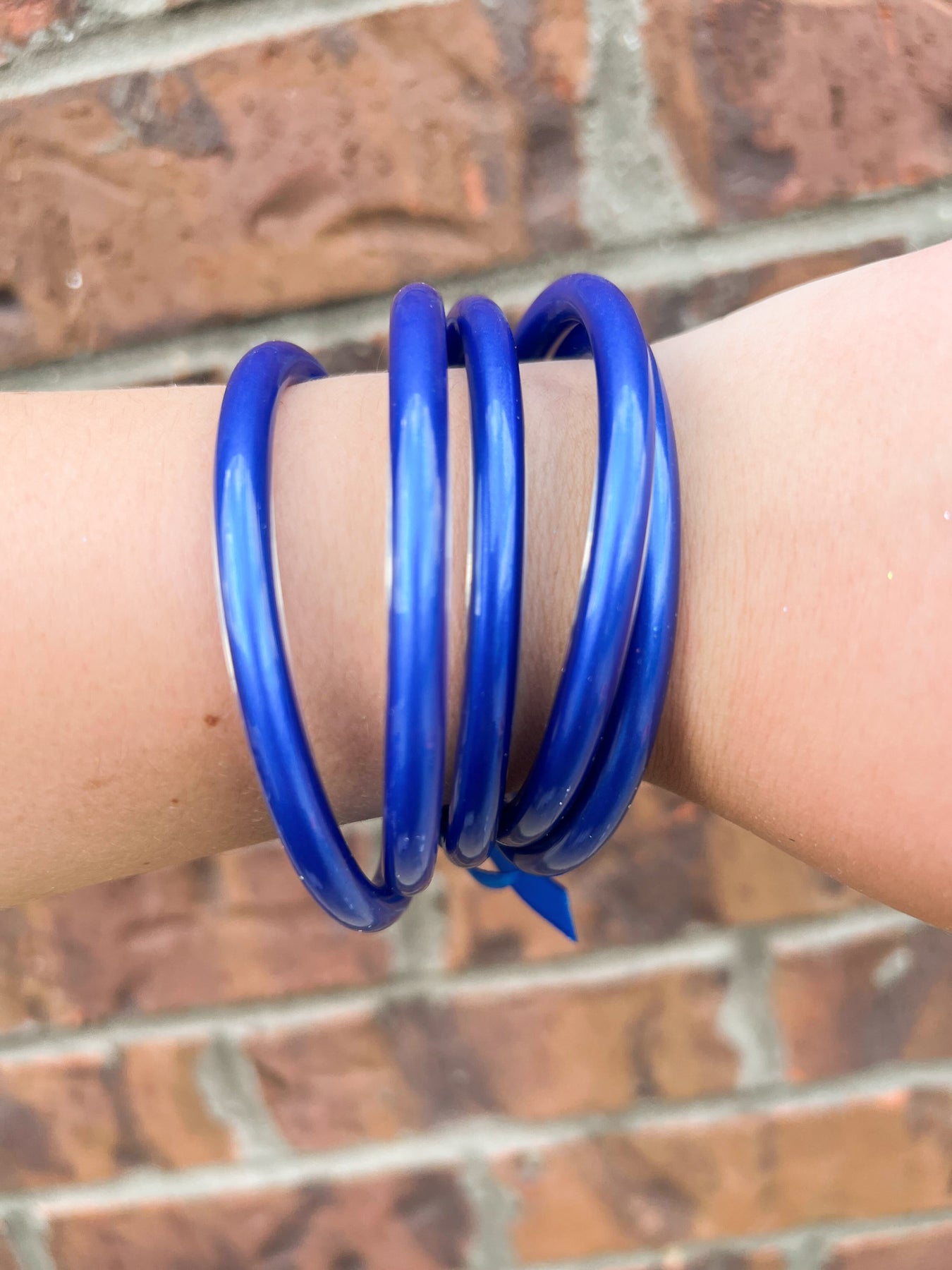 Metallic Jelly Bracelets Set