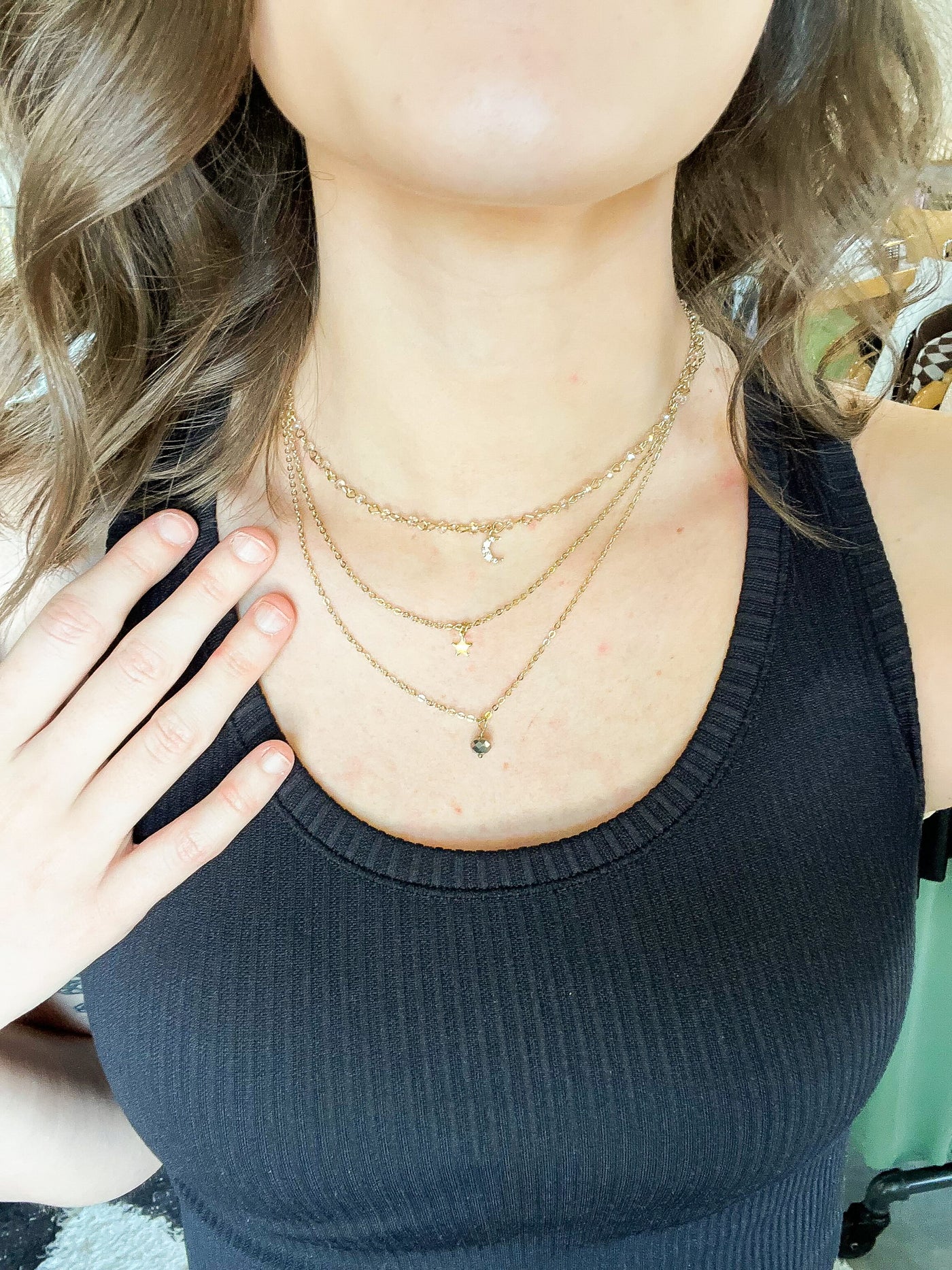 Bailey Layered Necklace Set-190 - ACCESSORIES - JEWELRY-LEATHER & LACE-[option4]-[option5]-[option6]-Leather & Lace Boutique Shop