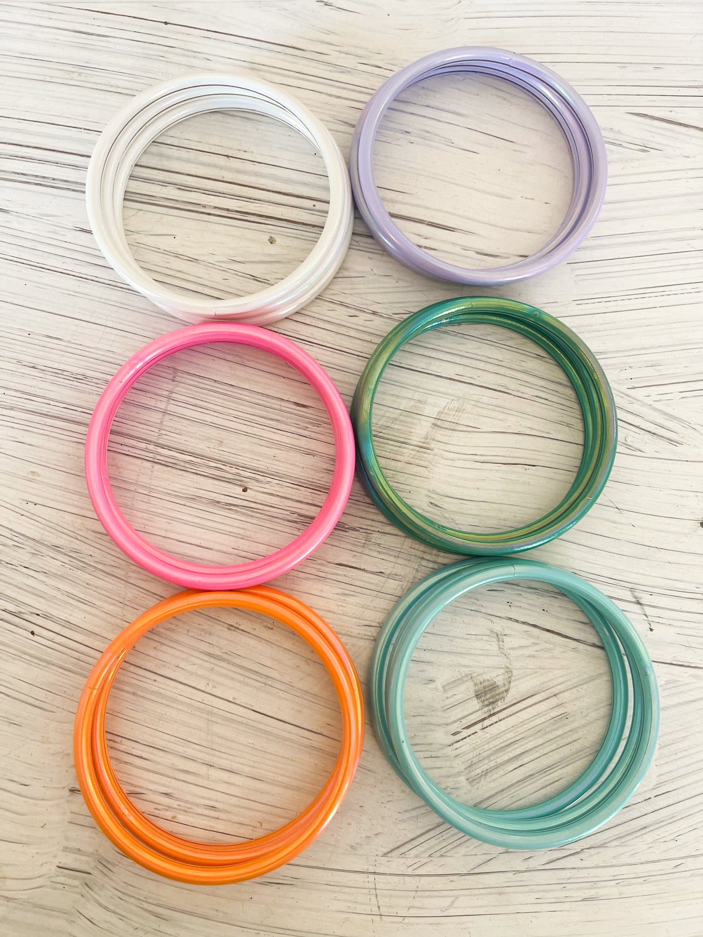 Metal Bangle Stack-190 - ACCESSORIES - JEWELRY-Leather & Lace-[option4]-[option5]-[option6]-Leather & Lace Boutique Shop