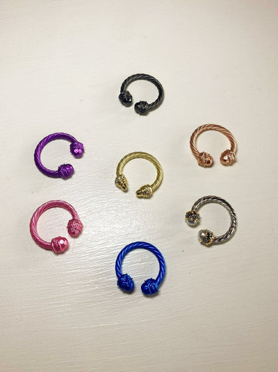 Metal Cable Rings-190 - ACCESSORIES - JEWELRY-LEATHER AND LACE-[option4]-[option5]-[option6]-Leather & Lace Boutique Shop