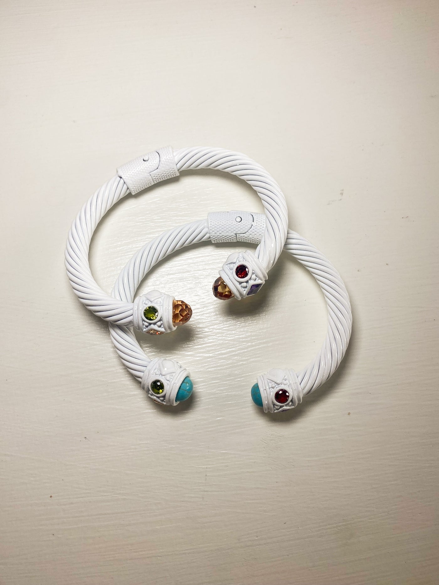 Charm Cable Bracelet-190 - ACCESSORIES - JEWELRY-LEATHER AND LACE-[option4]-[option5]-[option6]-Leather & Lace Boutique Shop