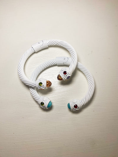 Charm Cable Bracelet-190 - ACCESSORIES - JEWELRY-LEATHER AND LACE-[option4]-[option5]-[option6]-Leather & Lace Boutique Shop