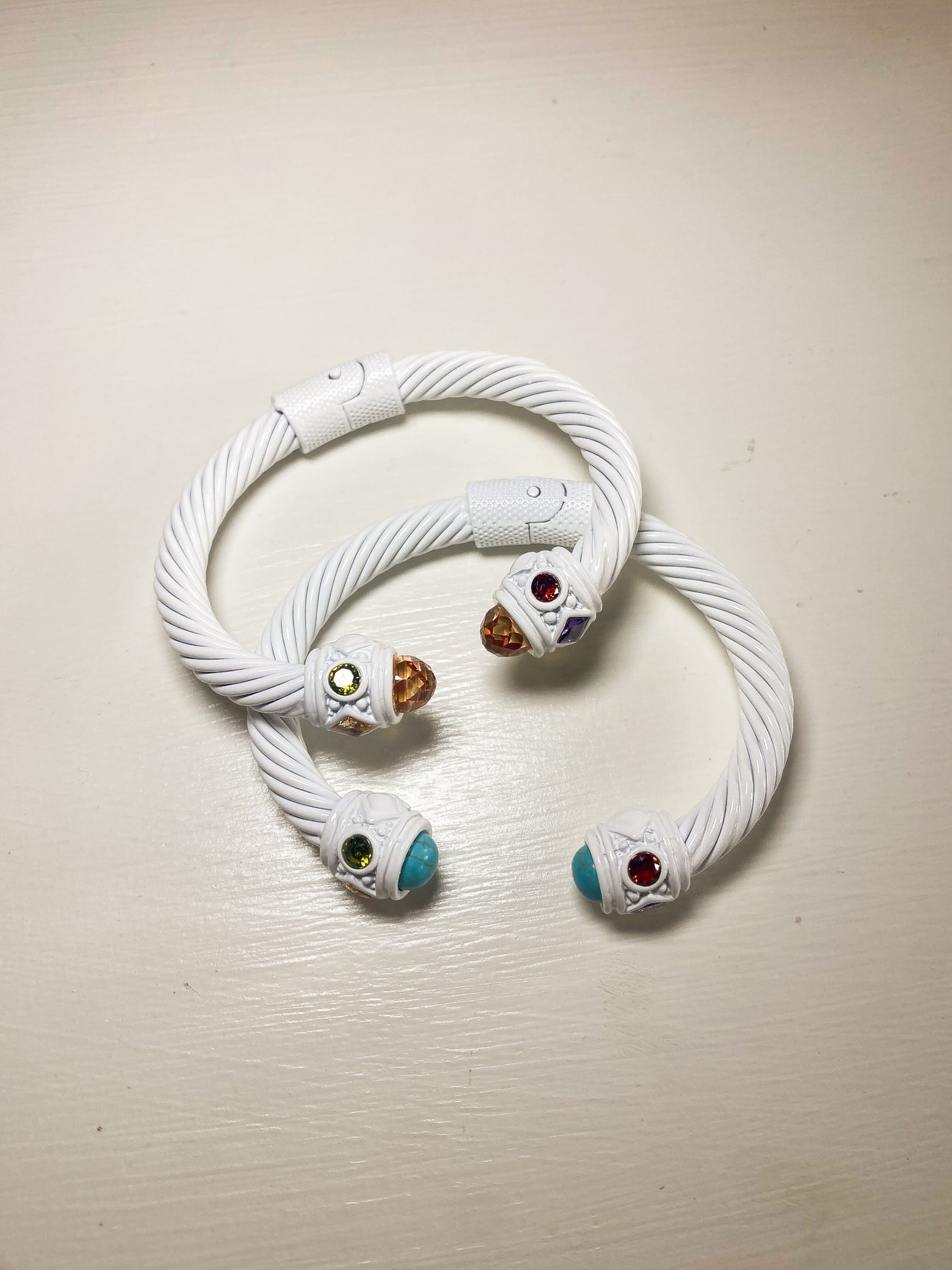 Charm Cable Bracelet-190 - ACCESSORIES - JEWELRY-LEATHER AND LACE-[option4]-[option5]-[option6]-Leather & Lace Boutique Shop