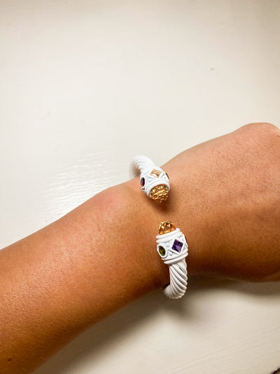 Charm Cable Bracelet-190 - ACCESSORIES - JEWELRY-LEATHER AND LACE-[option4]-[option5]-[option6]-Leather & Lace Boutique Shop
