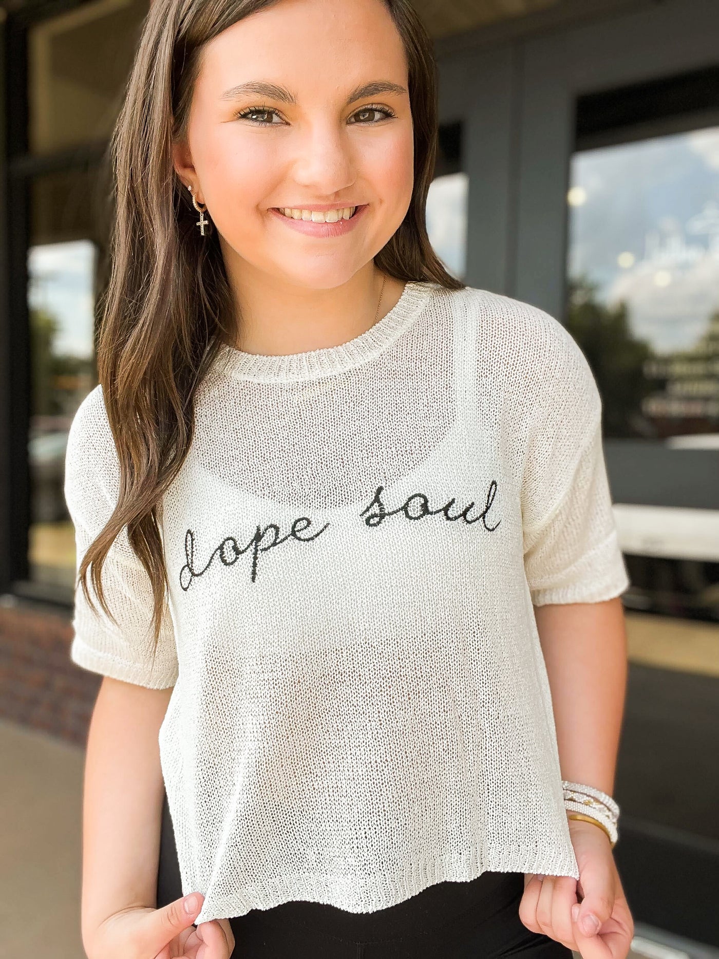 Dope Soul Embroidered Cropped Sweater-100 - TOPS - SHORT SLEEVE/SLEEVELESS-WLM-[option4]-[option5]-[option6]-Leather & Lace Boutique Shop