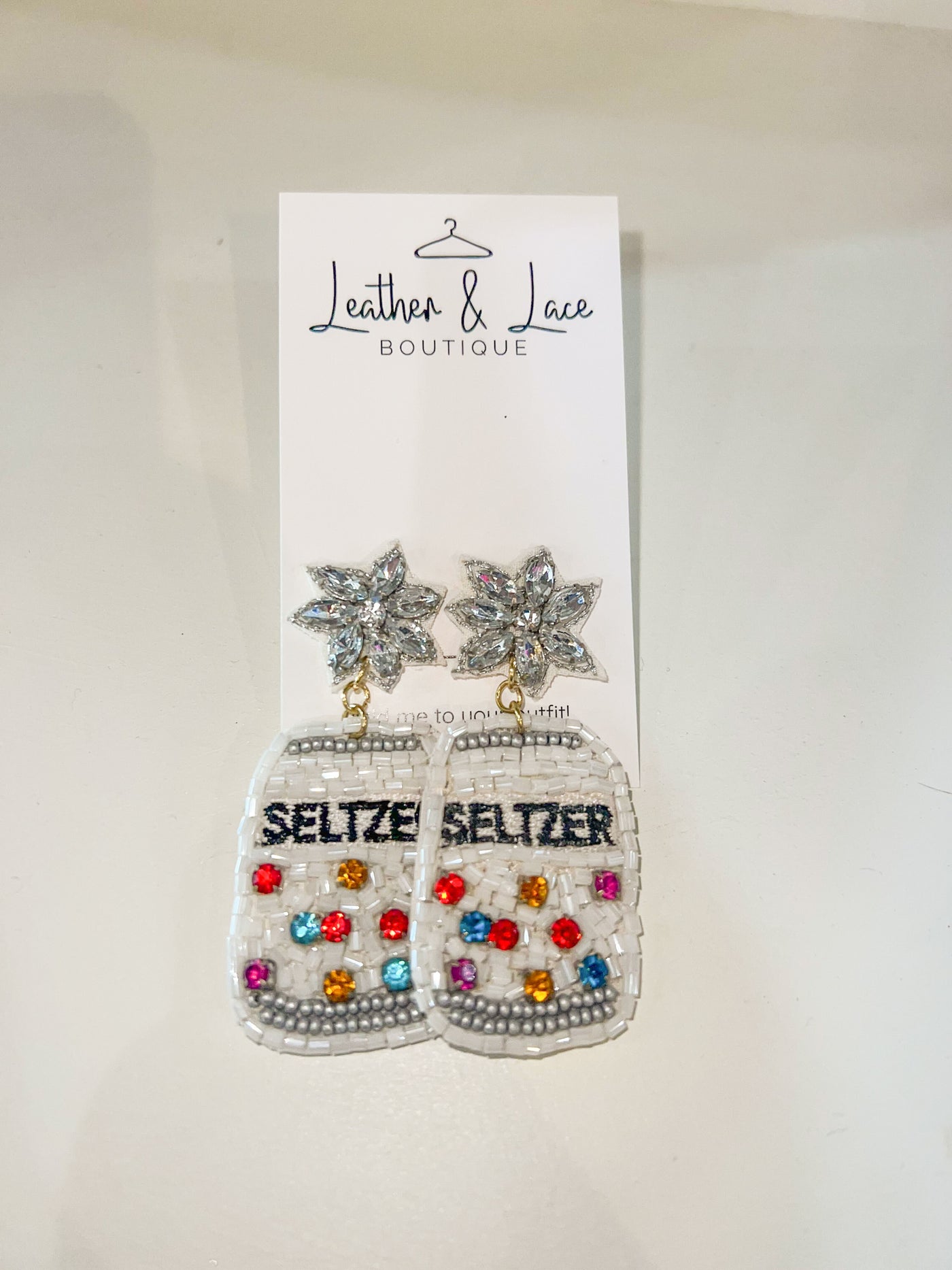 Seltzer Beaded Earrings-190 - ACCESSORIES - JEWELRY-LEATHER & LACE-[option4]-[option5]-[option6]-Leather & Lace Boutique Shop