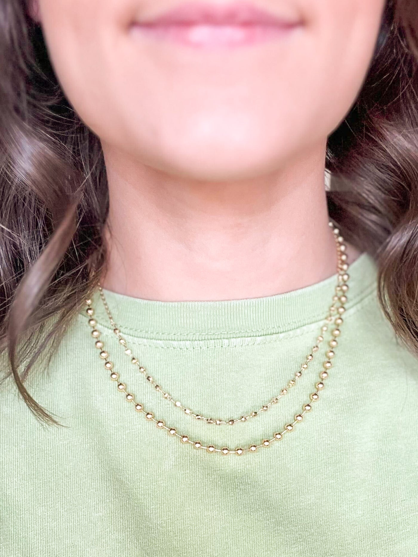 Gold Bubble Chain-190 - ACCESSORIES - JEWELRY-LEATHER & LACE-[option4]-[option5]-[option6]-Leather & Lace Boutique Shop