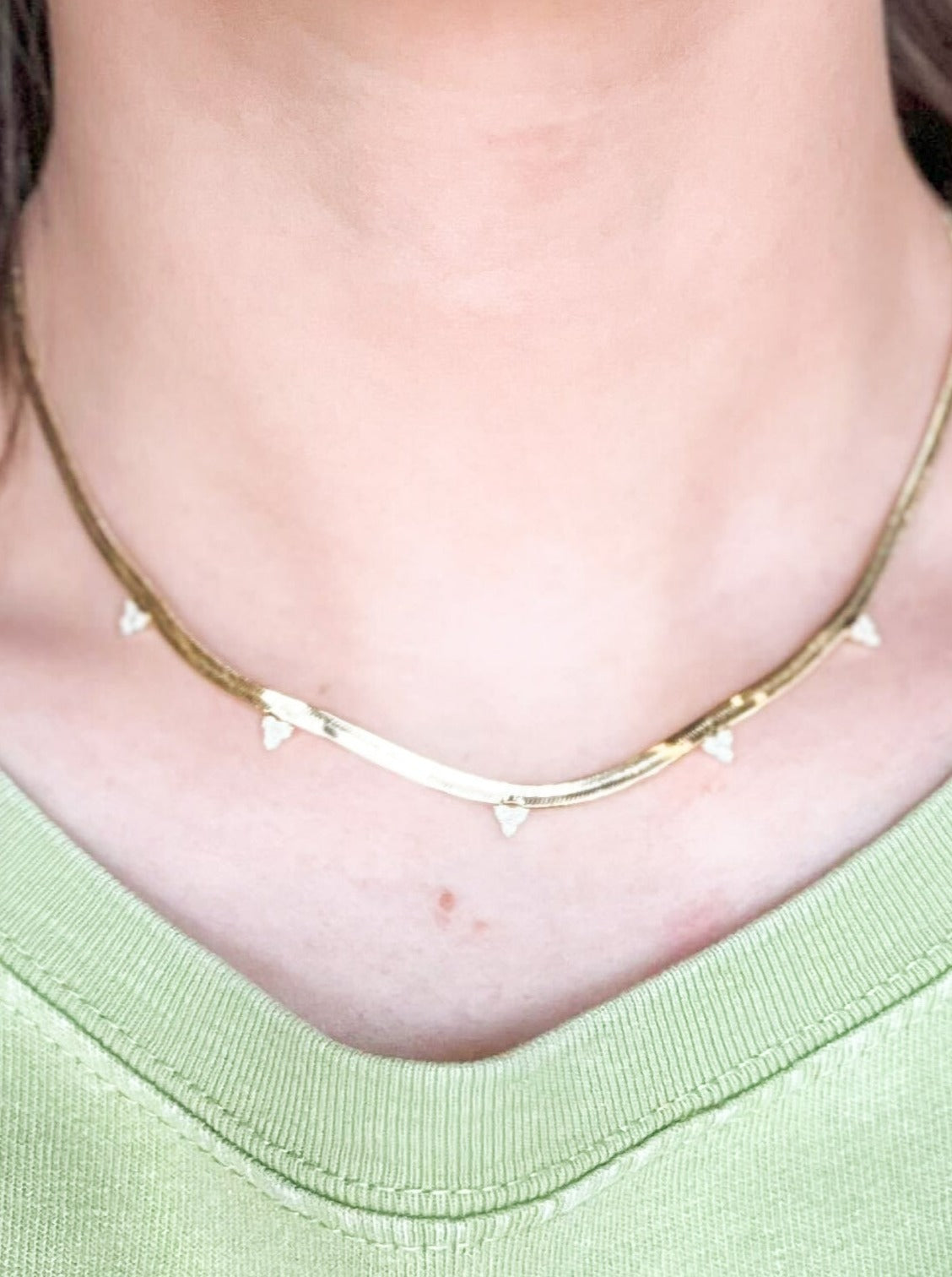 Gold Pendant Snake Chain-190 - ACCESSORIES - JEWELRY-LEATHER & LACE-[option4]-[option5]-[option6]-Leather & Lace Boutique Shop