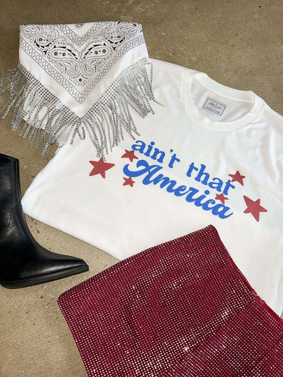 Ain't That America Graphic Tee-135 - DEMAND GRAPHIC-LEATHER & LACE-[option4]-[option5]-[option6]-Leather & Lace Boutique Shop