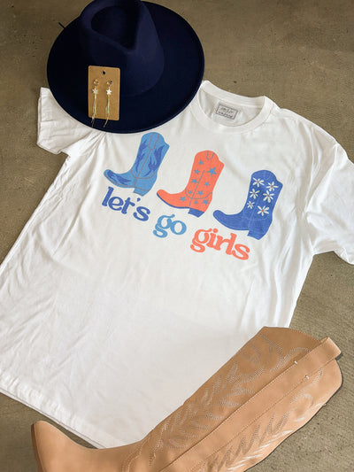 Let's Go Girls America Graphic Tee-135 - DEMAND GRAPHIC-LEATHER & LACE-[option4]-[option5]-[option6]-Leather & Lace Boutique Shop