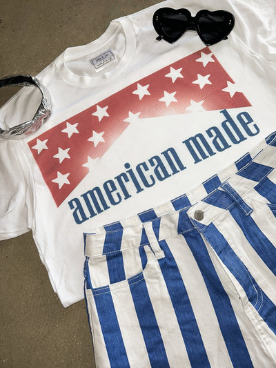 American Made Graphic Tee-135 - DEMAND GRAPHIC-LEATHER & LACE-[option4]-[option5]-[option6]-Leather & Lace Boutique Shop