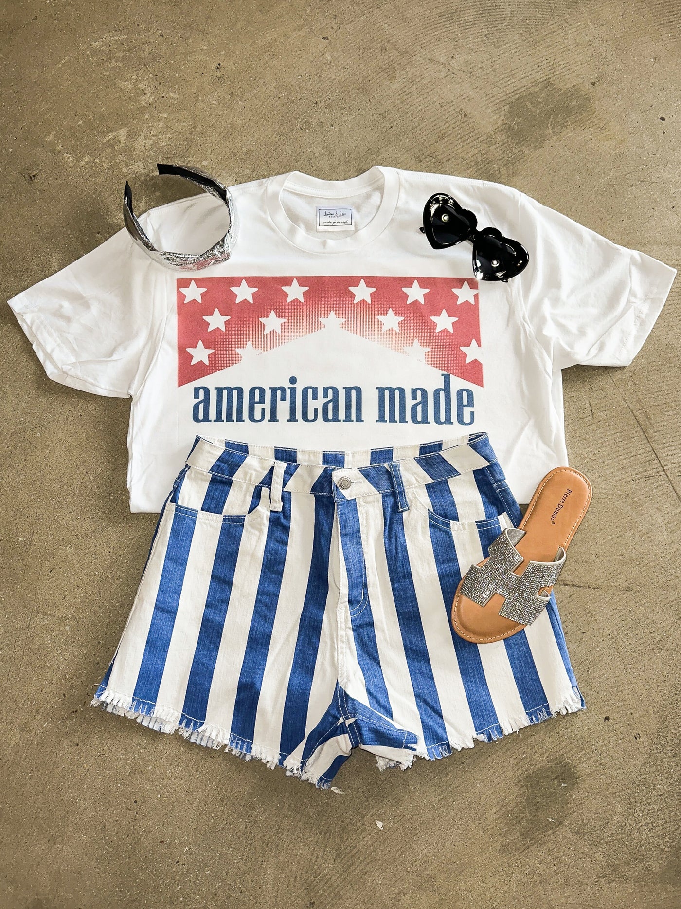 American Made Graphic Tee-135 - DEMAND GRAPHIC-LEATHER & LACE-[option4]-[option5]-[option6]-Leather & Lace Boutique Shop