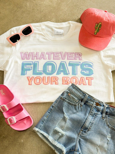 Whatever Floats Your Boat Graphic Tee-135 - DEMAND GRAPHIC-LEATHER & LACE-[option4]-[option5]-[option6]-Leather & Lace Boutique Shop