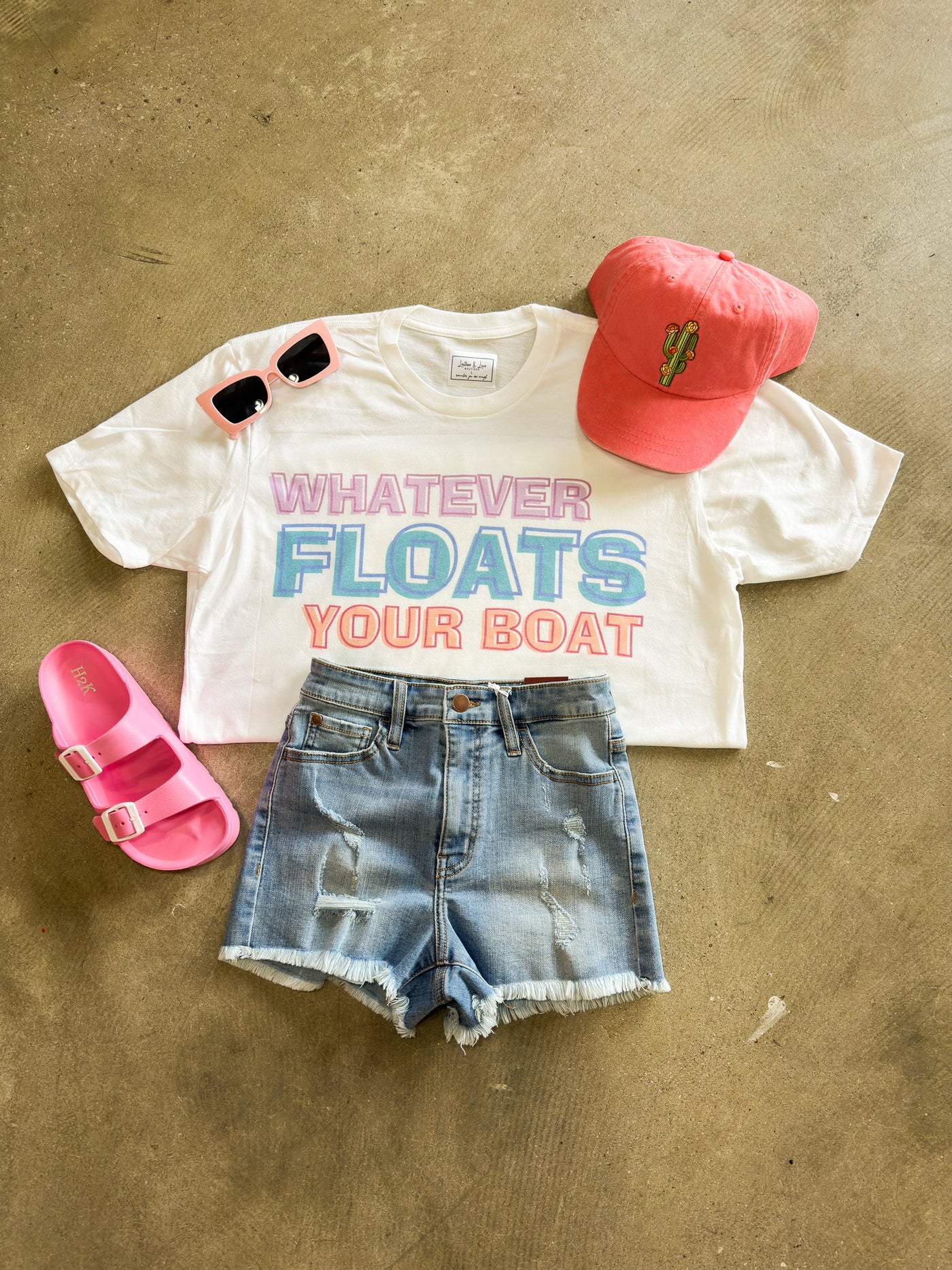 Whatever Floats Your Boat Graphic Tee-135 - DEMAND GRAPHIC-LEATHER & LACE-[option4]-[option5]-[option6]-Leather & Lace Boutique Shop