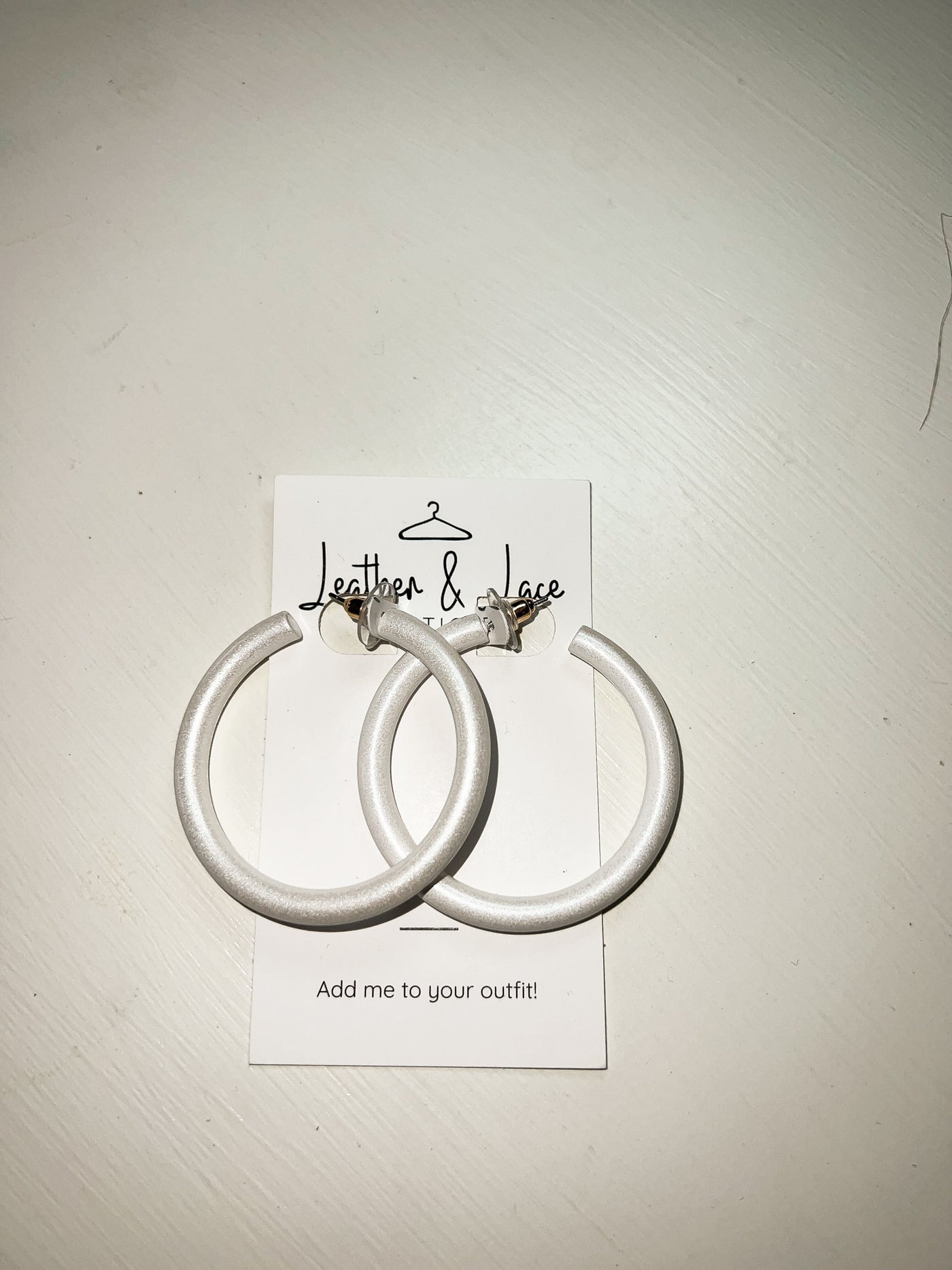 Simple Shimmer Hoops-190 - ACCESSORIES - JEWELRY-LEATHER & LACE-[option4]-[option5]-[option6]-Leather & Lace Boutique Shop