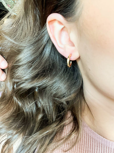 Everyday Gold Mini Hoops-190 - ACCESSORIES - JEWELRY-LEATHER & LACE-[option4]-[option5]-[option6]-Leather & Lace Boutique Shop