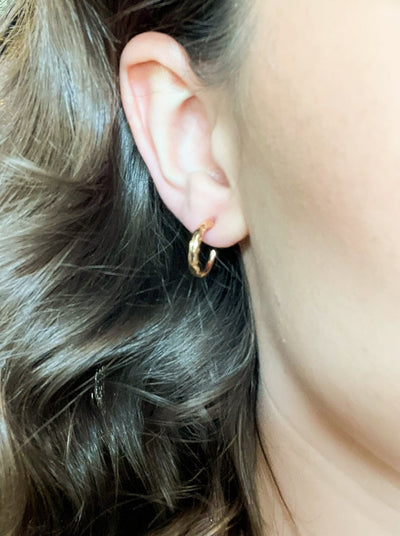 Everyday Gold Mini Hoops-190 - ACCESSORIES - JEWELRY-LEATHER & LACE-[option4]-[option5]-[option6]-Leather & Lace Boutique Shop